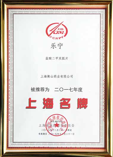 上海市名牌產(chǎn)品證書 上海市名牌產(chǎn)品證書